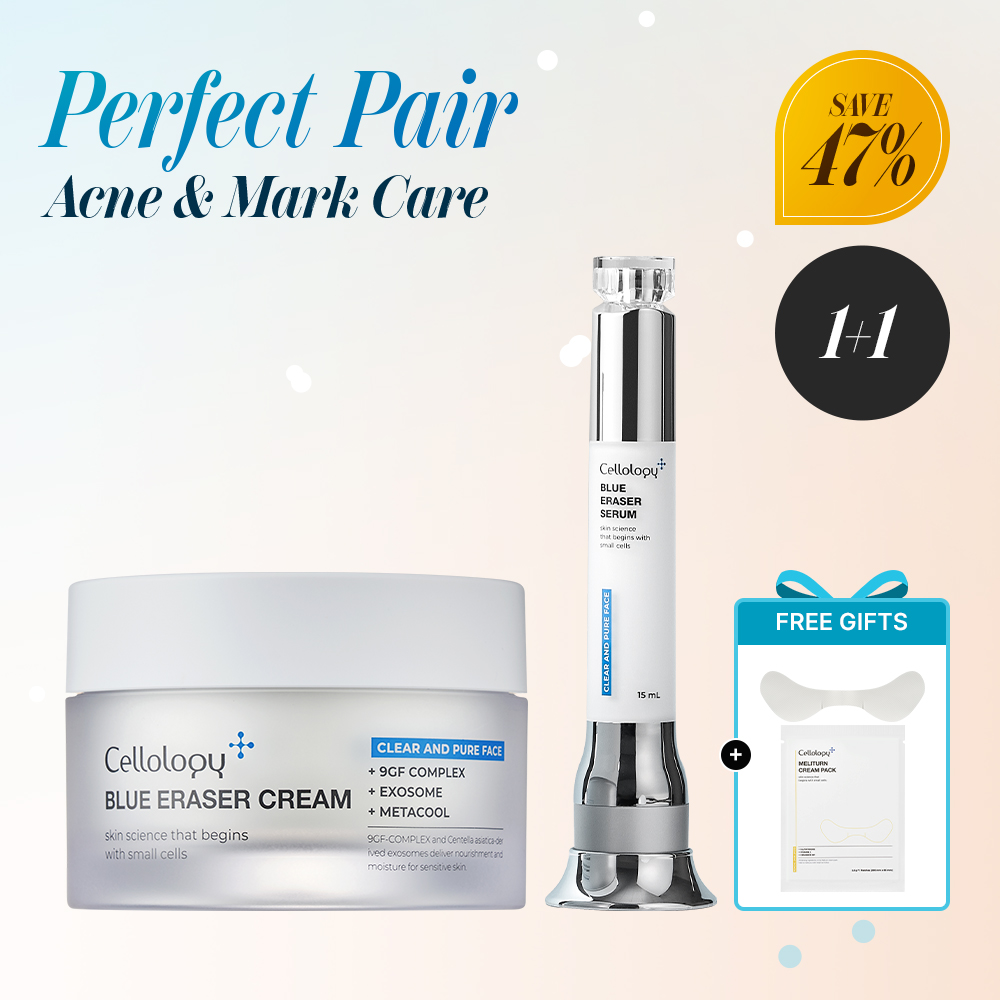 [PERFECT PAIR] Eraser Cream 1 + Blue Eraser Serum 1 | 🎁 FREE: 1 Meliturn Cream Pack