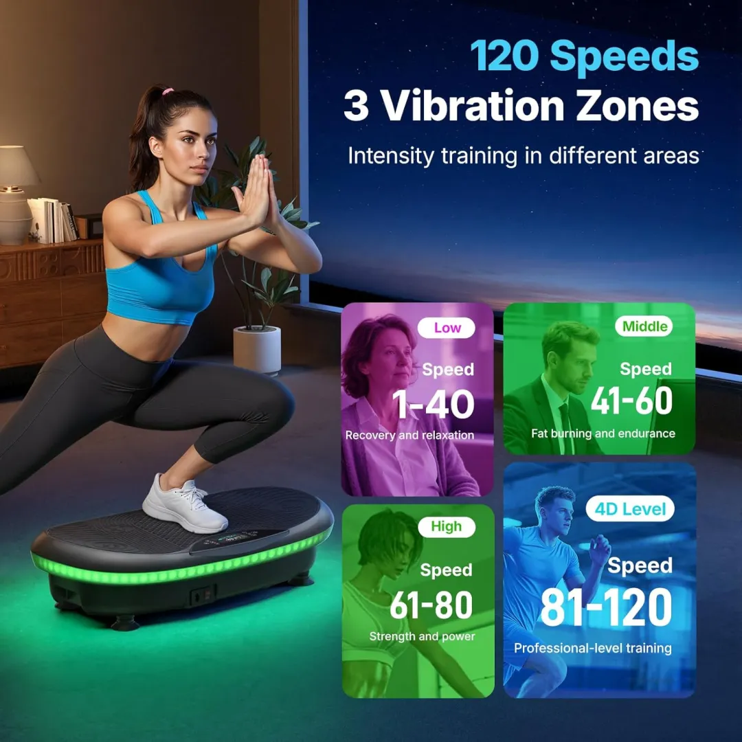💥Save up to 70% — Limited-time offer: Prices start at just $35. 💥Merach Vibration Fitness Plate — A 4D full-body workout vibration platform that supports lymphatic drainage, fat loss, and muscle activation. Featuring Bluetooth connectivity and resistanc