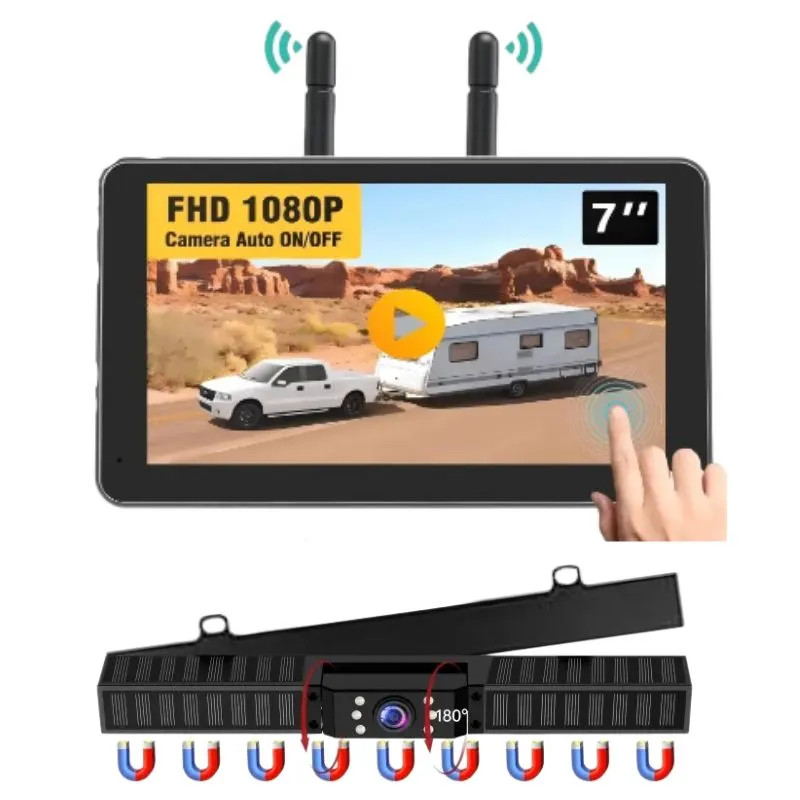 Magnetic, Solar-Powered, Wireless Backup Camera