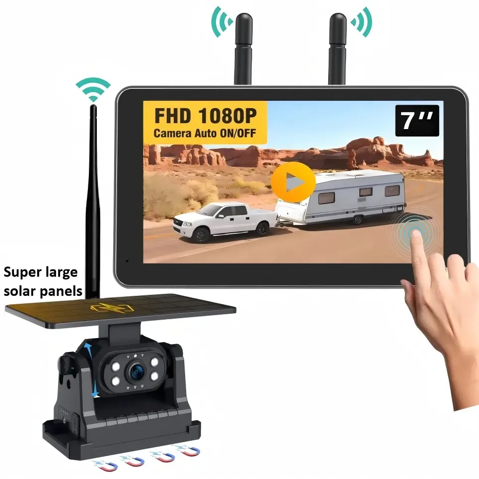 Magnetic, Solar-Powered, Wireless Backup Camera