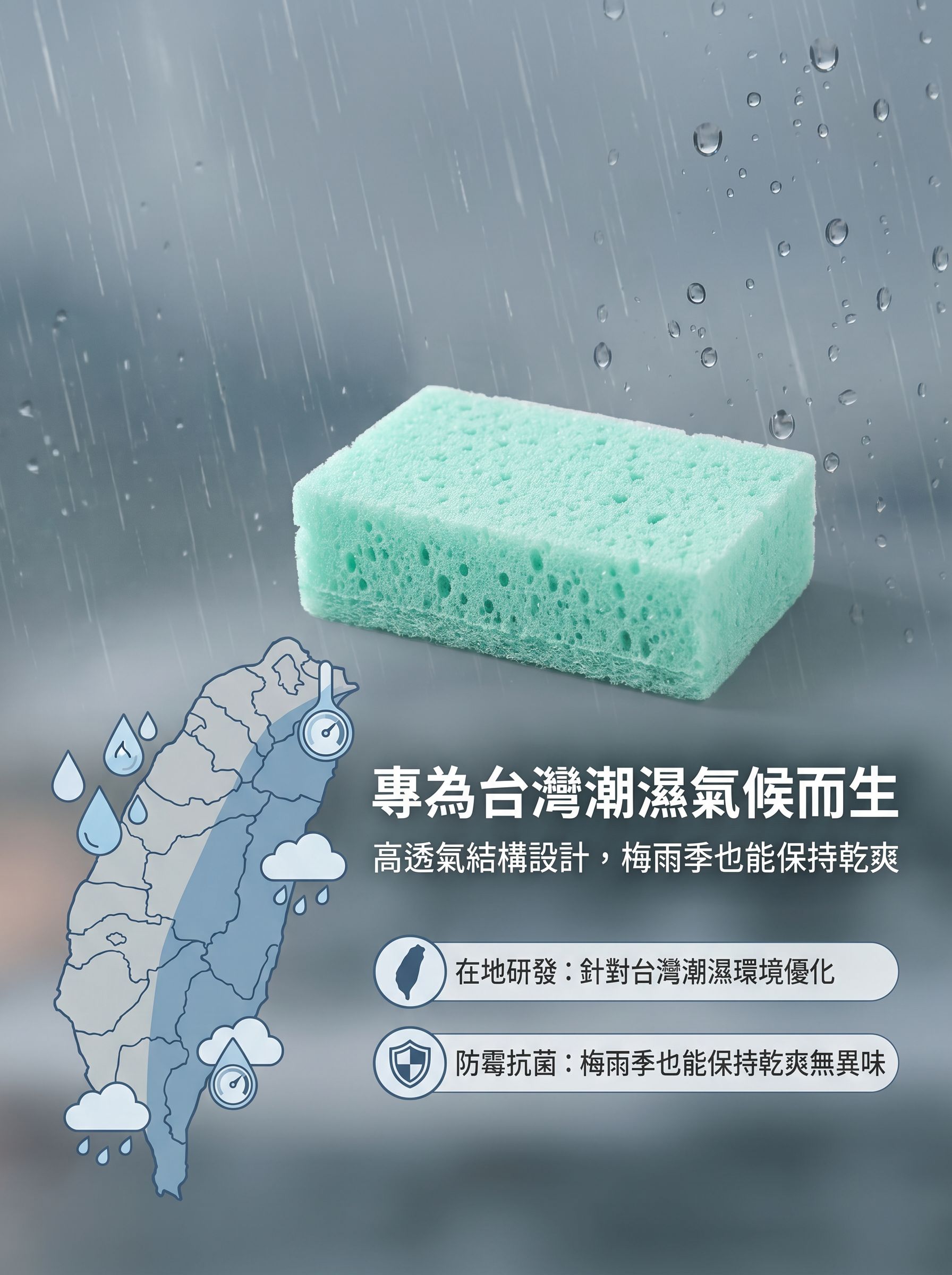 撞色海綿百潔布多色組合展示