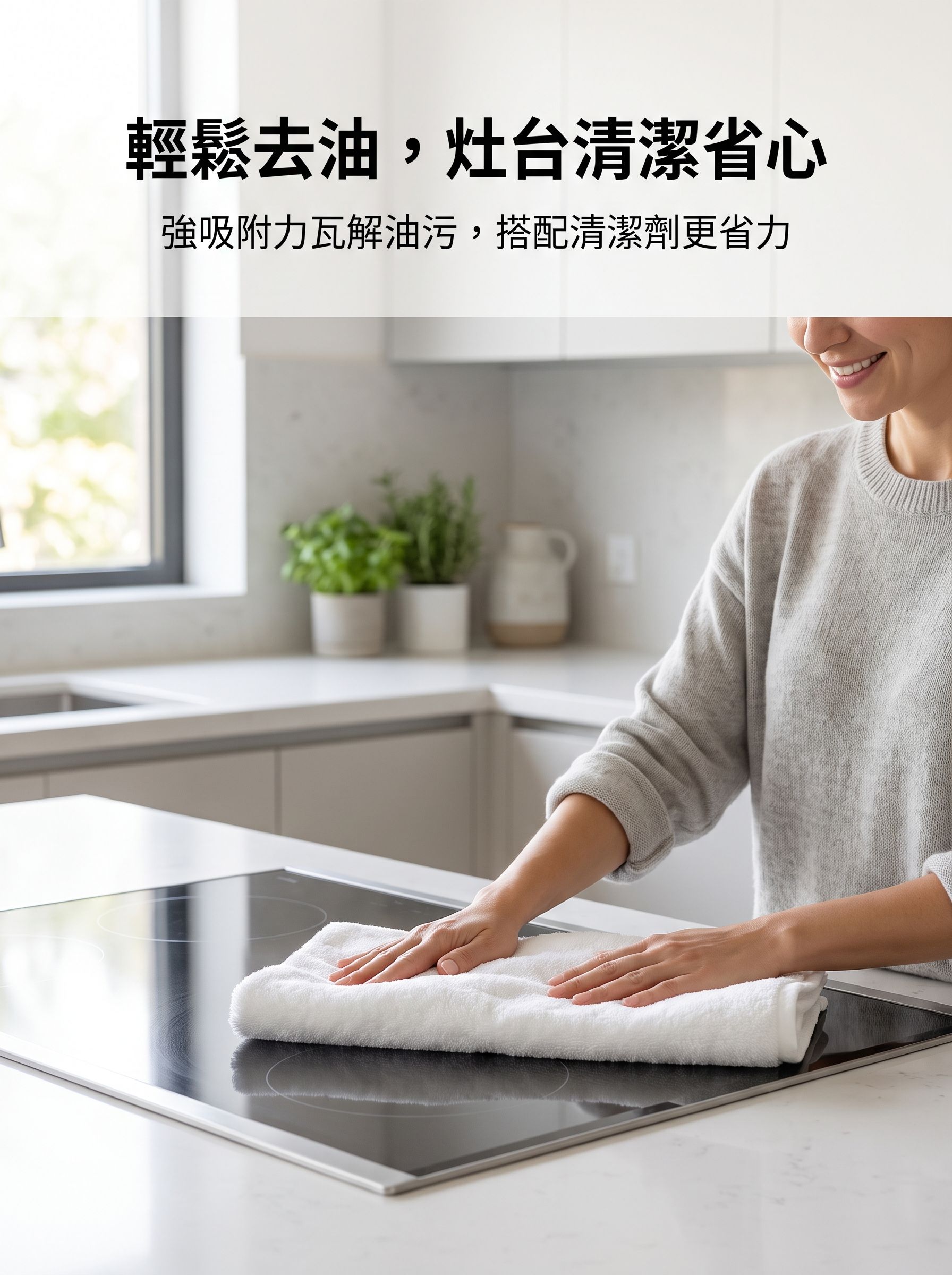 白抹布柔軟材質特寫
