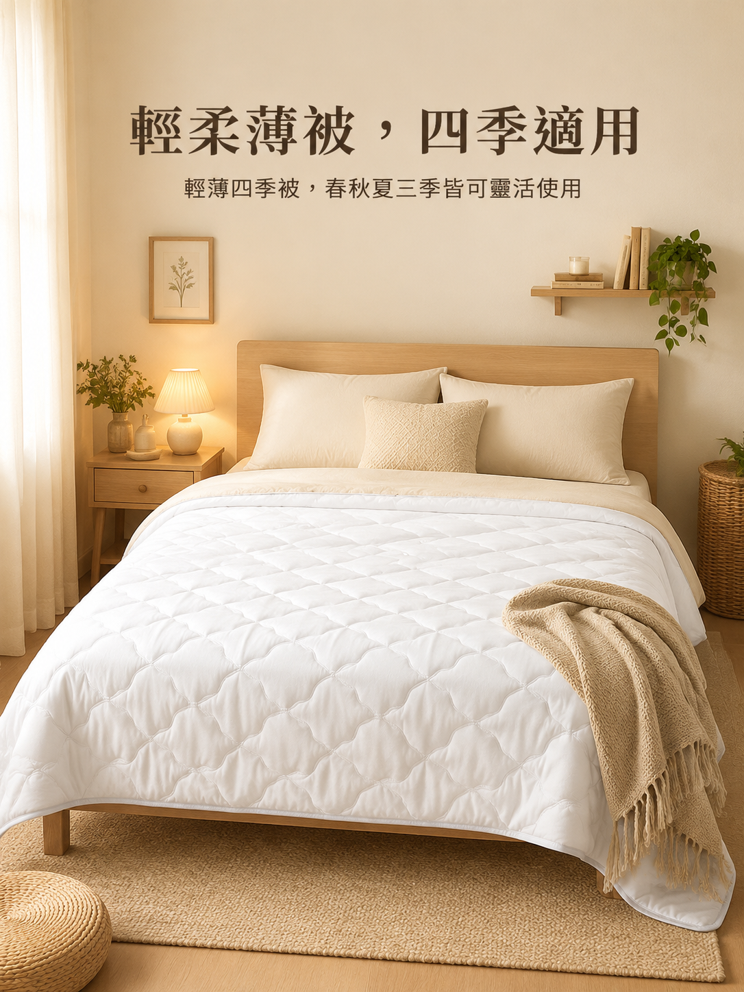 不起球可機洗薄被產品展示圖