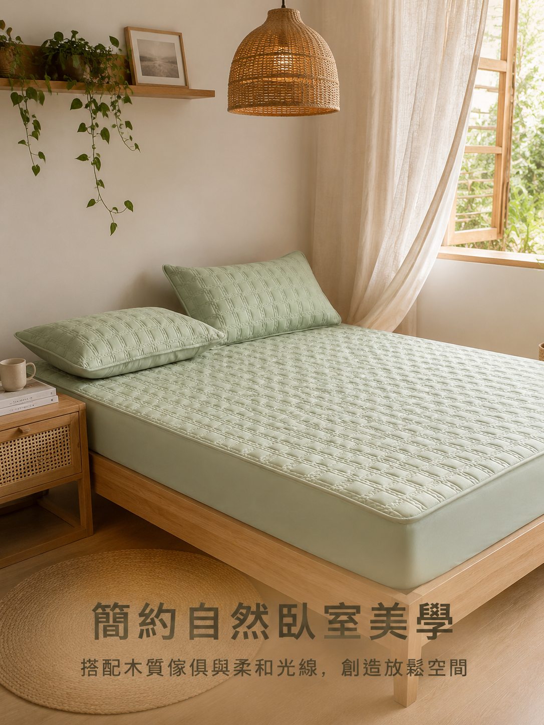 舒適耐用床包材質特寫