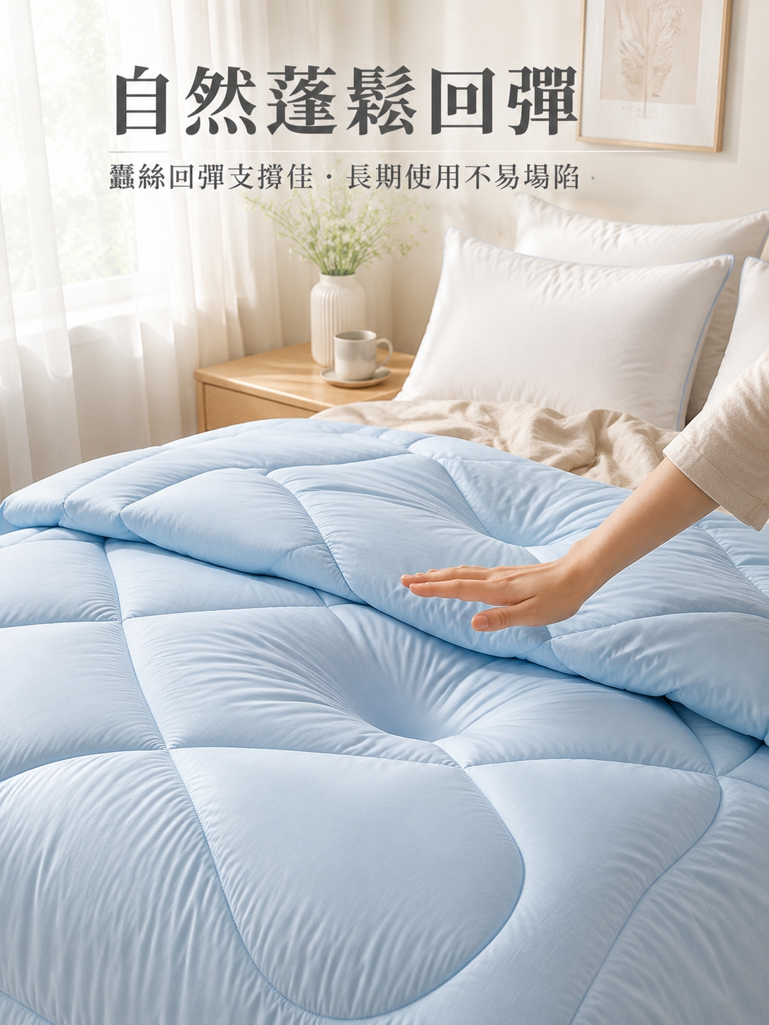 家用蠶絲被柔軟親膚材質