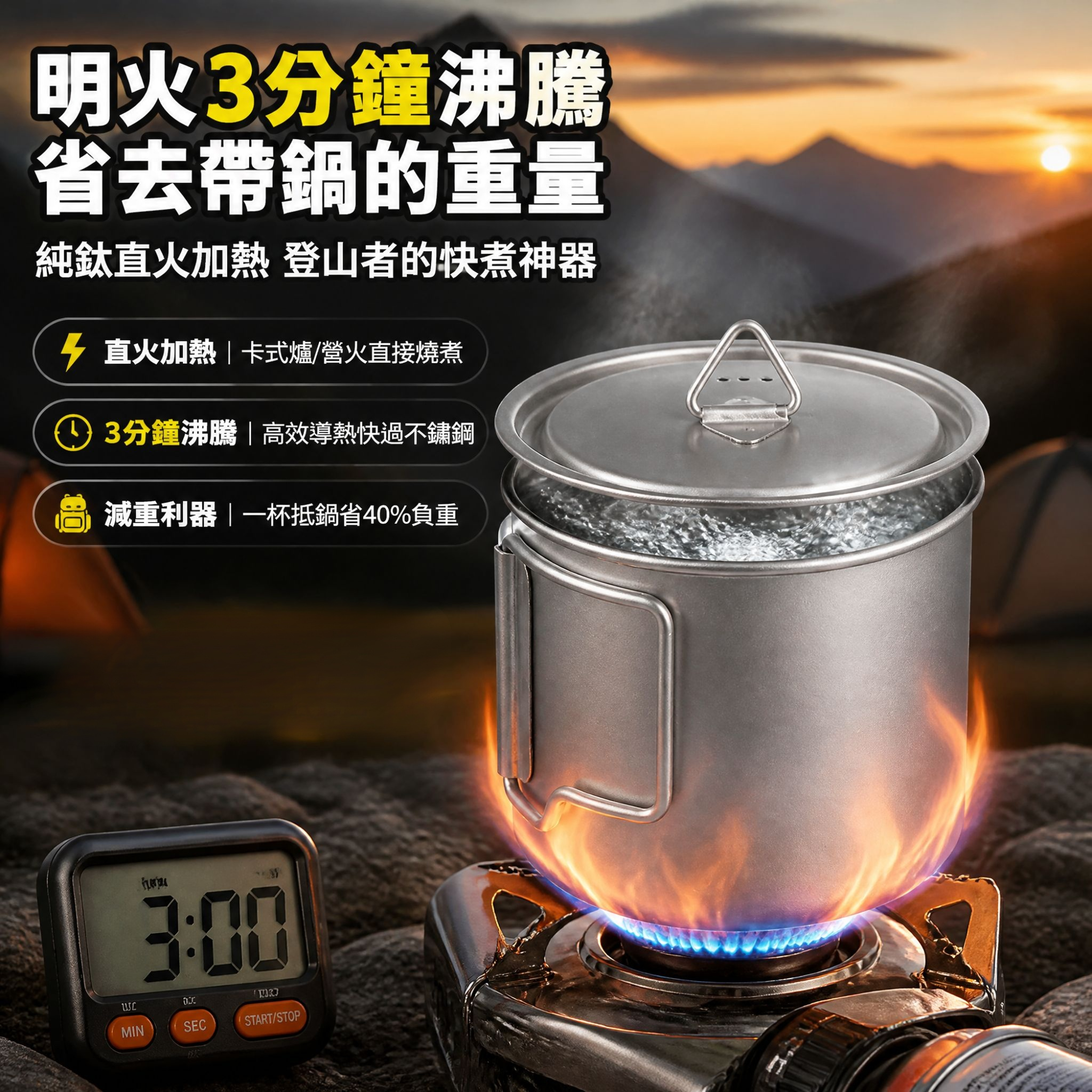 鈦水杯便攜折疊咖啡杯單層馬克杯