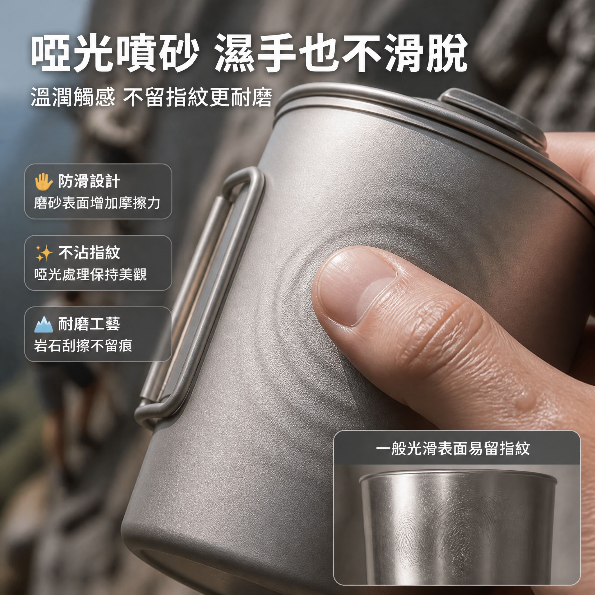 鈦水杯便攜折疊咖啡杯單層馬克杯