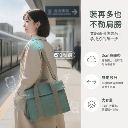 簡約帆布手提包