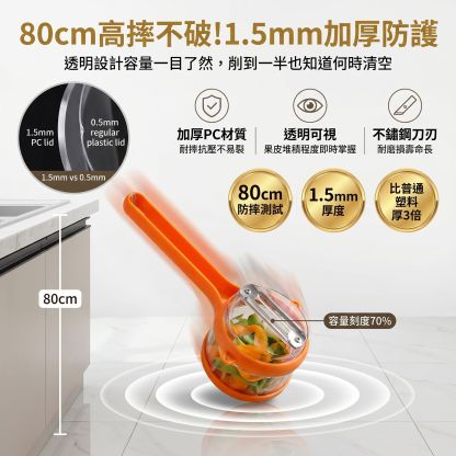 多功能削皮刀收納式家用廚房專用