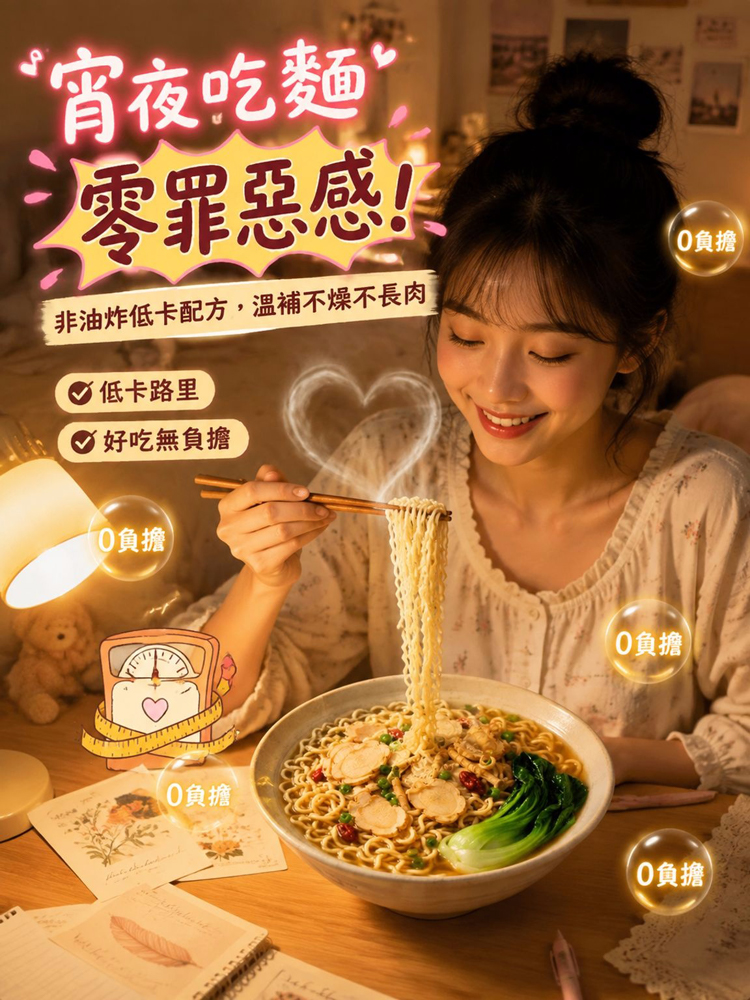 【党参+西洋参+人参】三参方便面