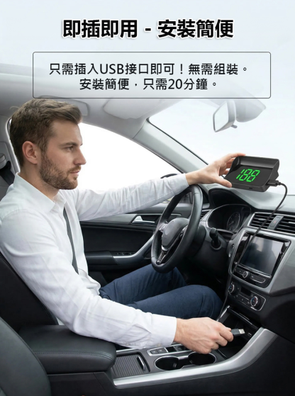 抬頭顯示HUD車載GPS數位速度表