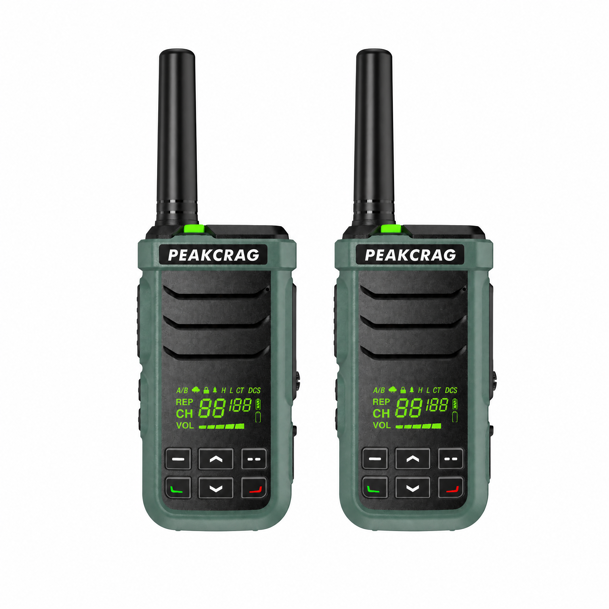 PEAKCRAG P21 Floating Walkie Talkie – IP68 Waterproof, -20°C~60°C All-Weather, Buoyant, for Boating & Outdoor Teams