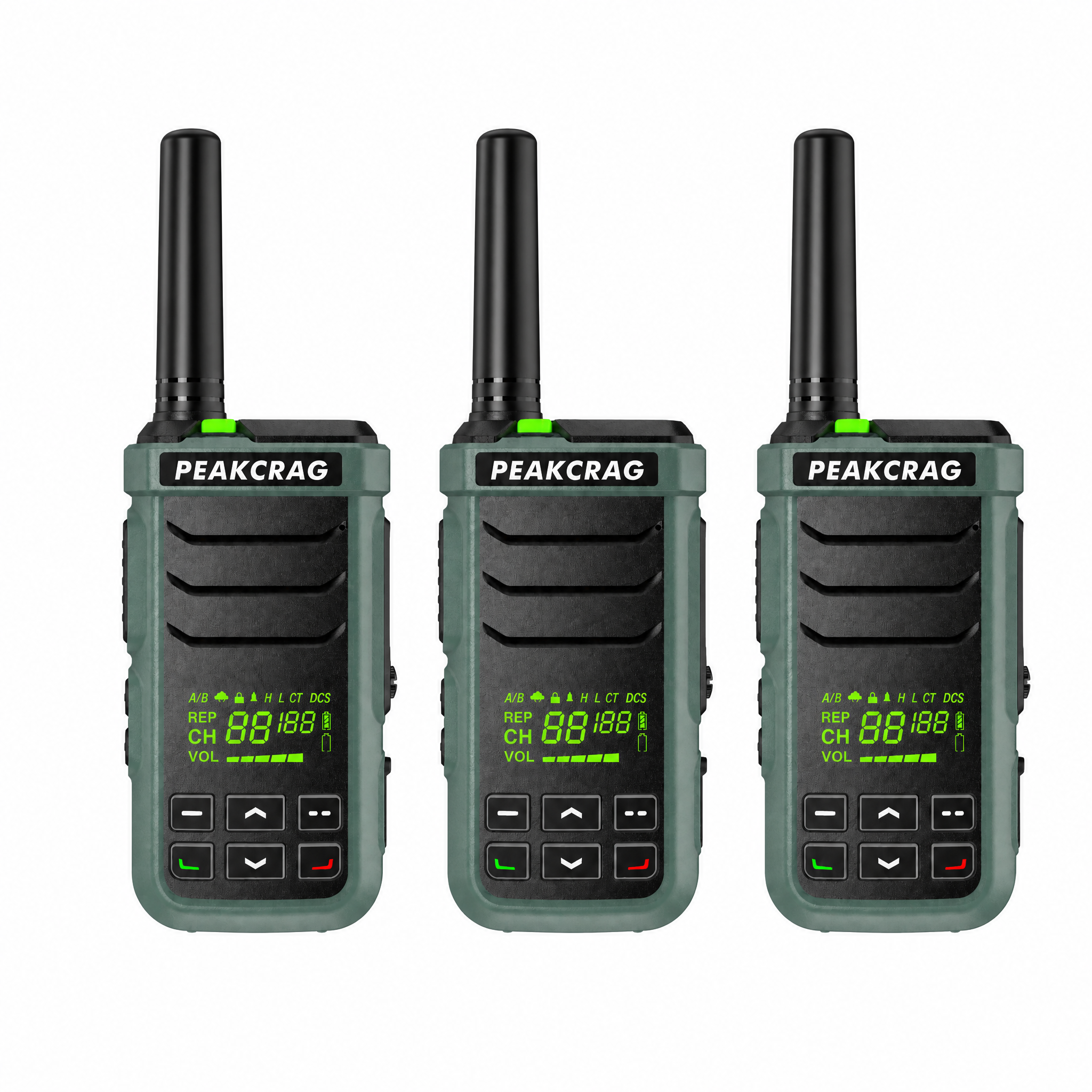 PEAKCRAG P21 Floating Walkie Talkie – IP68 Waterproof, -20°C~60°C All-Weather, Buoyant, for Boating & Outdoor Teams