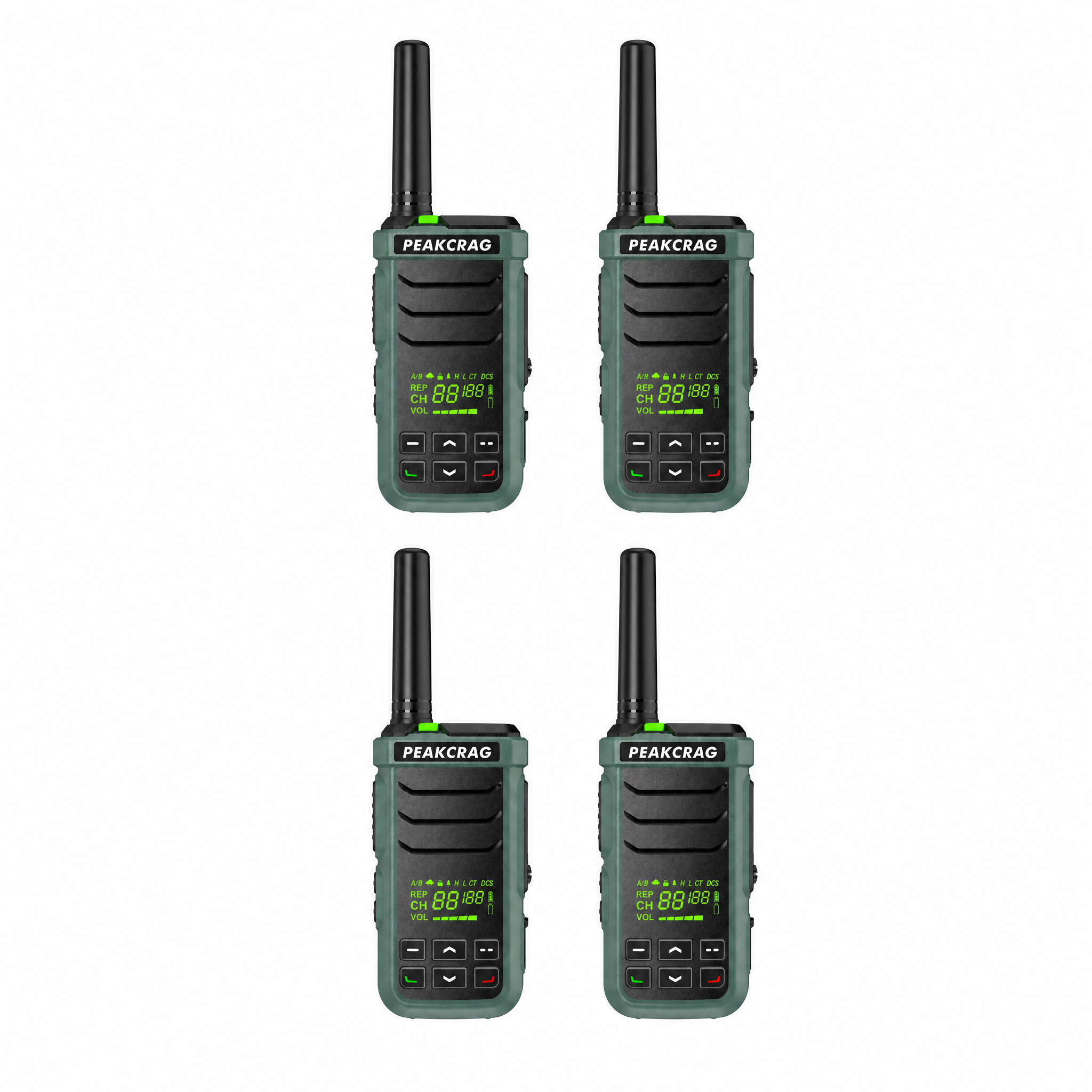 PEAKCRAG P21 Floating Walkie Talkie – IP68 Waterproof, -20°C~60°C All-Weather, Buoyant, for Boating & Outdoor Teams