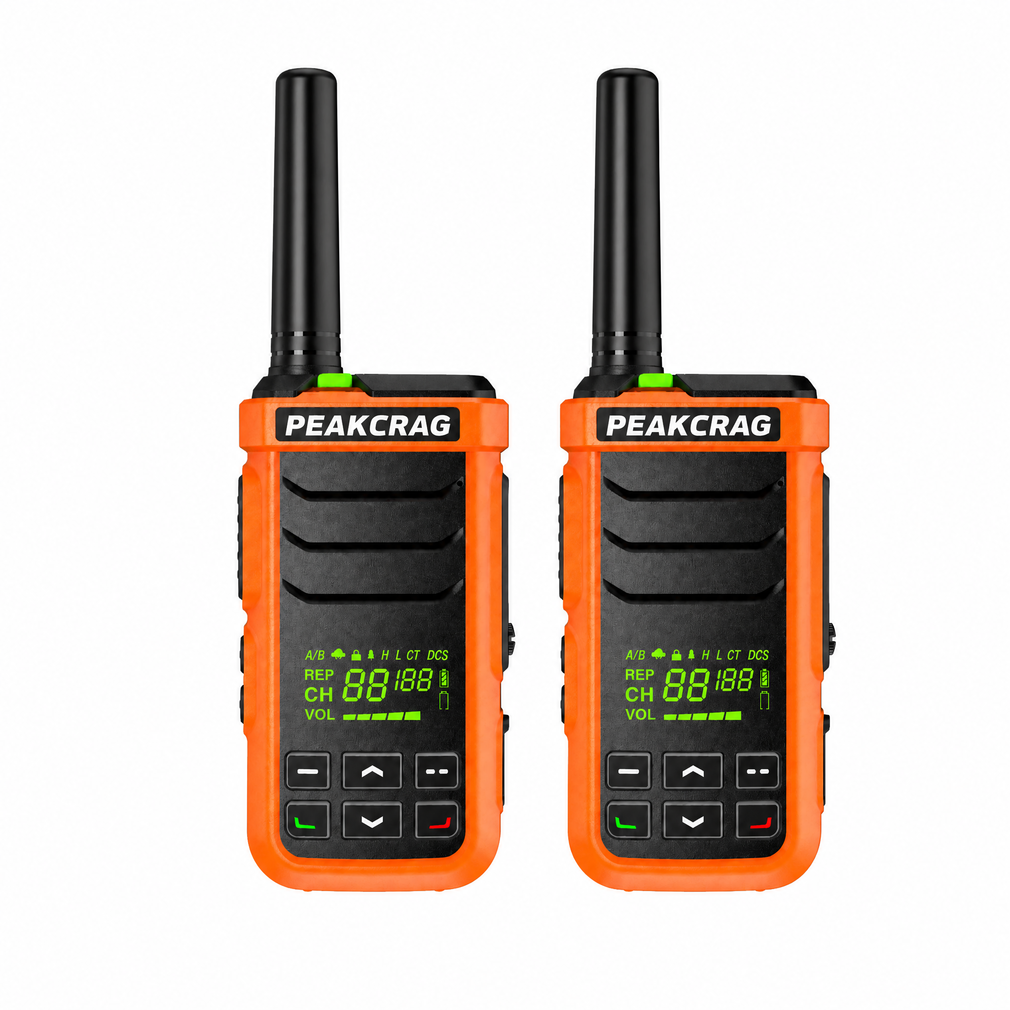 PEAKCRAG P21 Floating Walkie Talkie – IP68 Waterproof, -20°C~60°C All-Weather, Buoyant, for Boating & Outdoor Teams