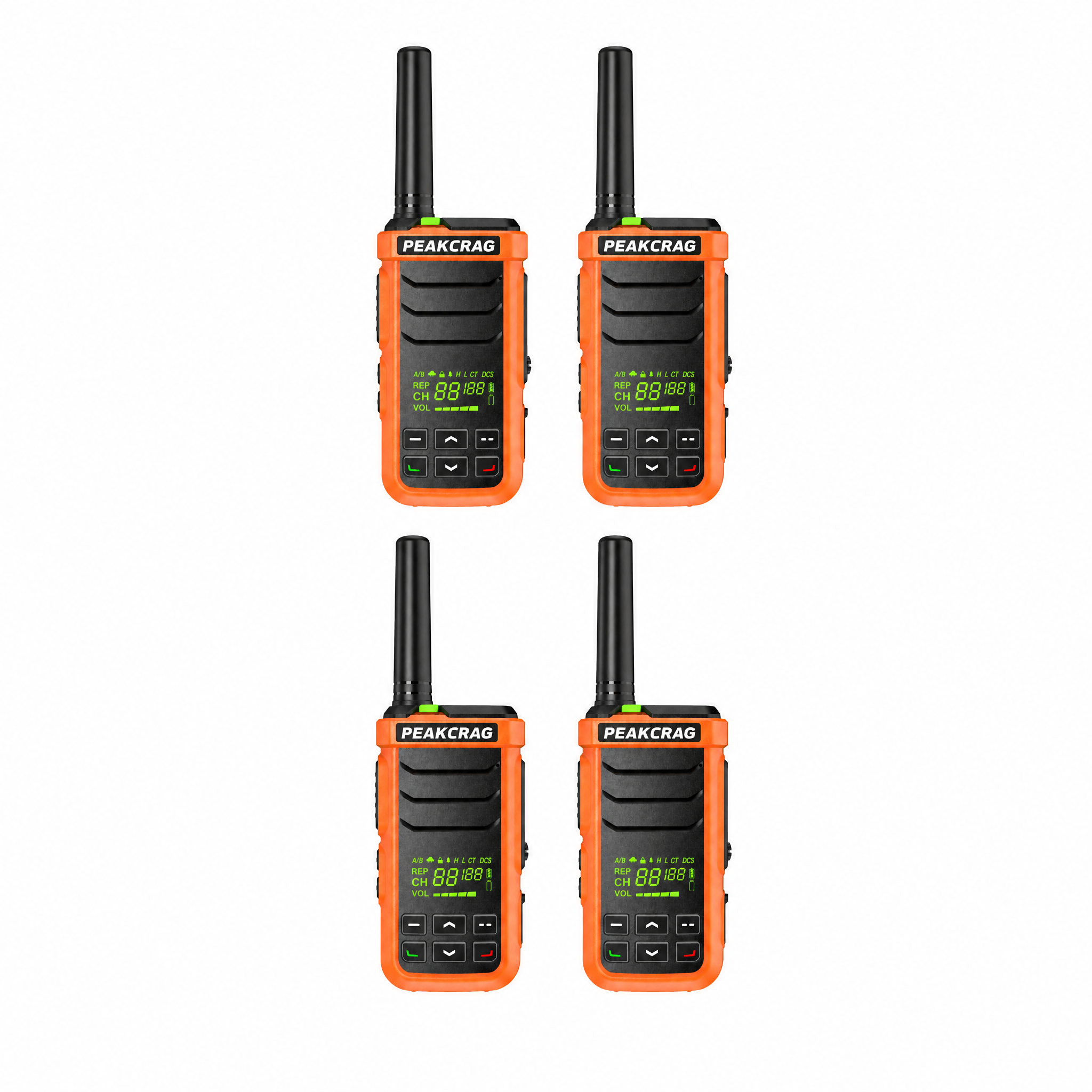 PEAKCRAG P21 Floating Walkie Talkie – IP68 Waterproof, -20°C~60°C All-Weather, Buoyant, for Boating & Outdoor Teams