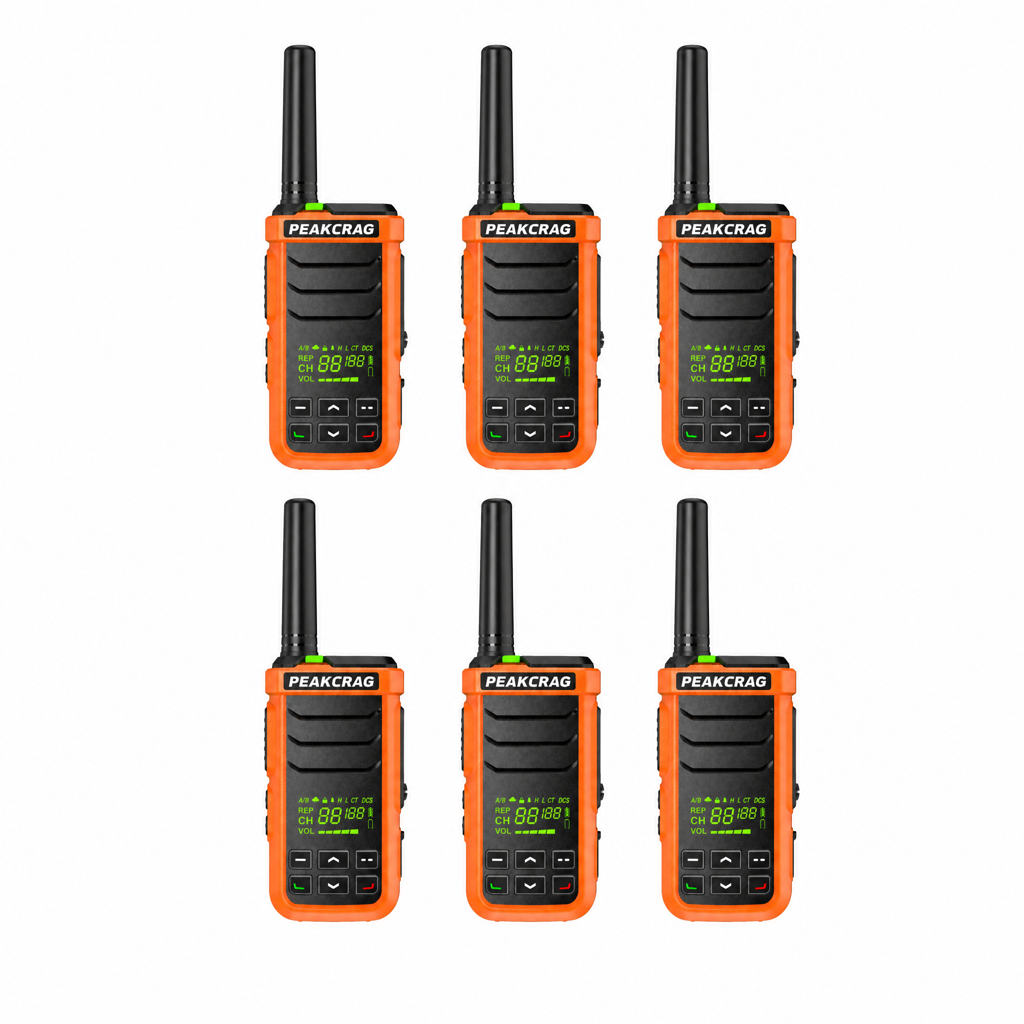 PEAKCRAG P21 Floating Walkie Talkie – IP68 Waterproof, -20°C~60°C All-Weather, Buoyant, for Boating & Outdoor Teams