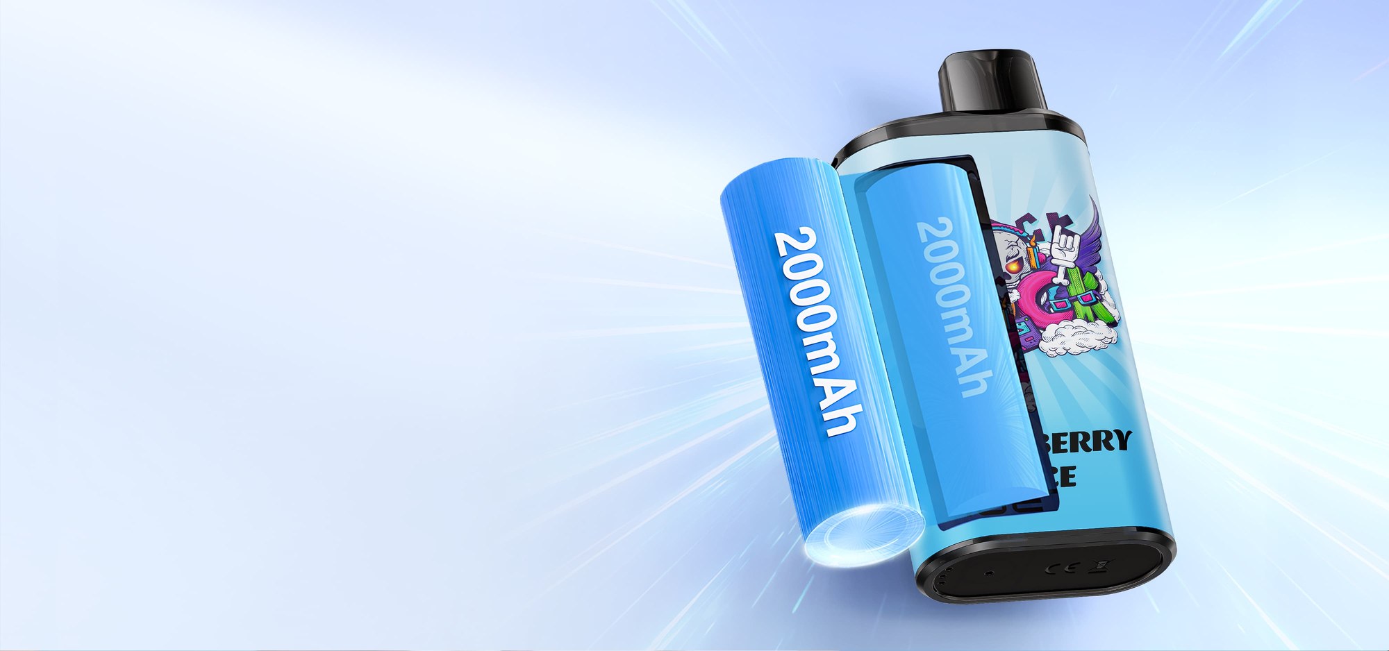 IGET BAR PRO 2000 mAh battery feature