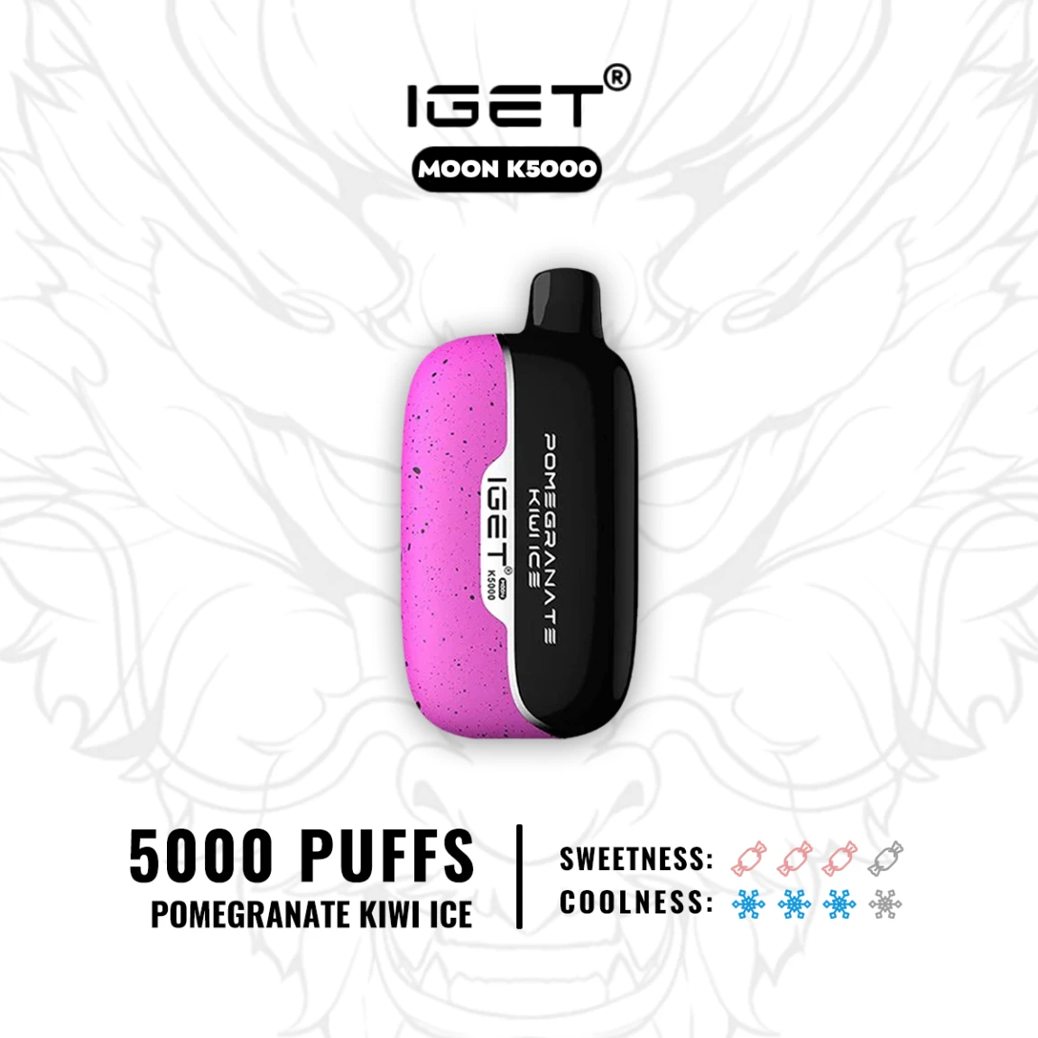 IGET MOON – POMEGRANATE KIWI ICE