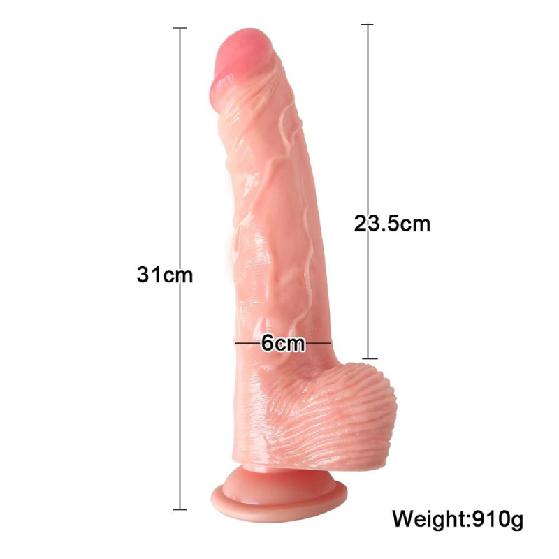 vip33 12.4in 31cm Extra Super Long Dildo Anal Plug Sex Toys ,Strong Soft Flexible Strap on Dildo