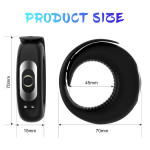 VIP19 Penis Ring Vibrator Vibrating Ring Delay Ejaculation Enlarge