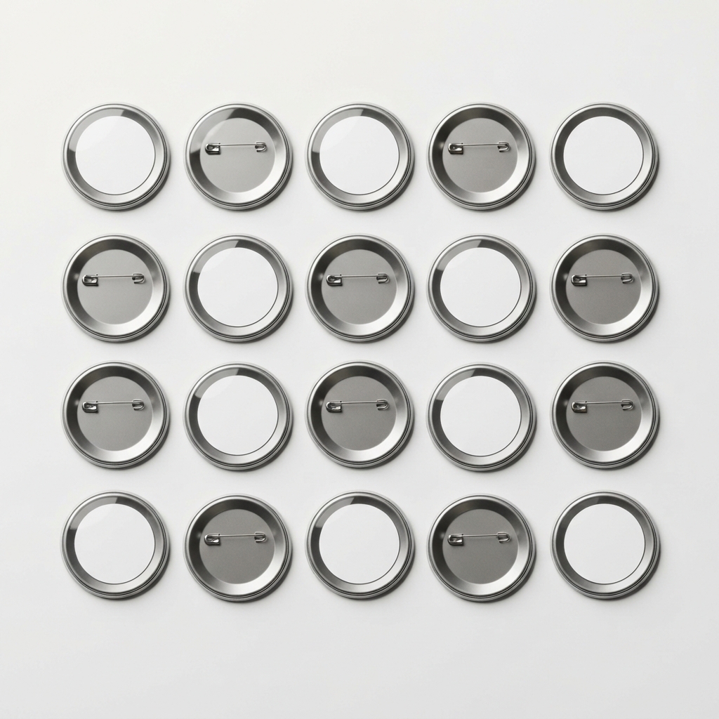 Set of 100 32 mm badge supplies