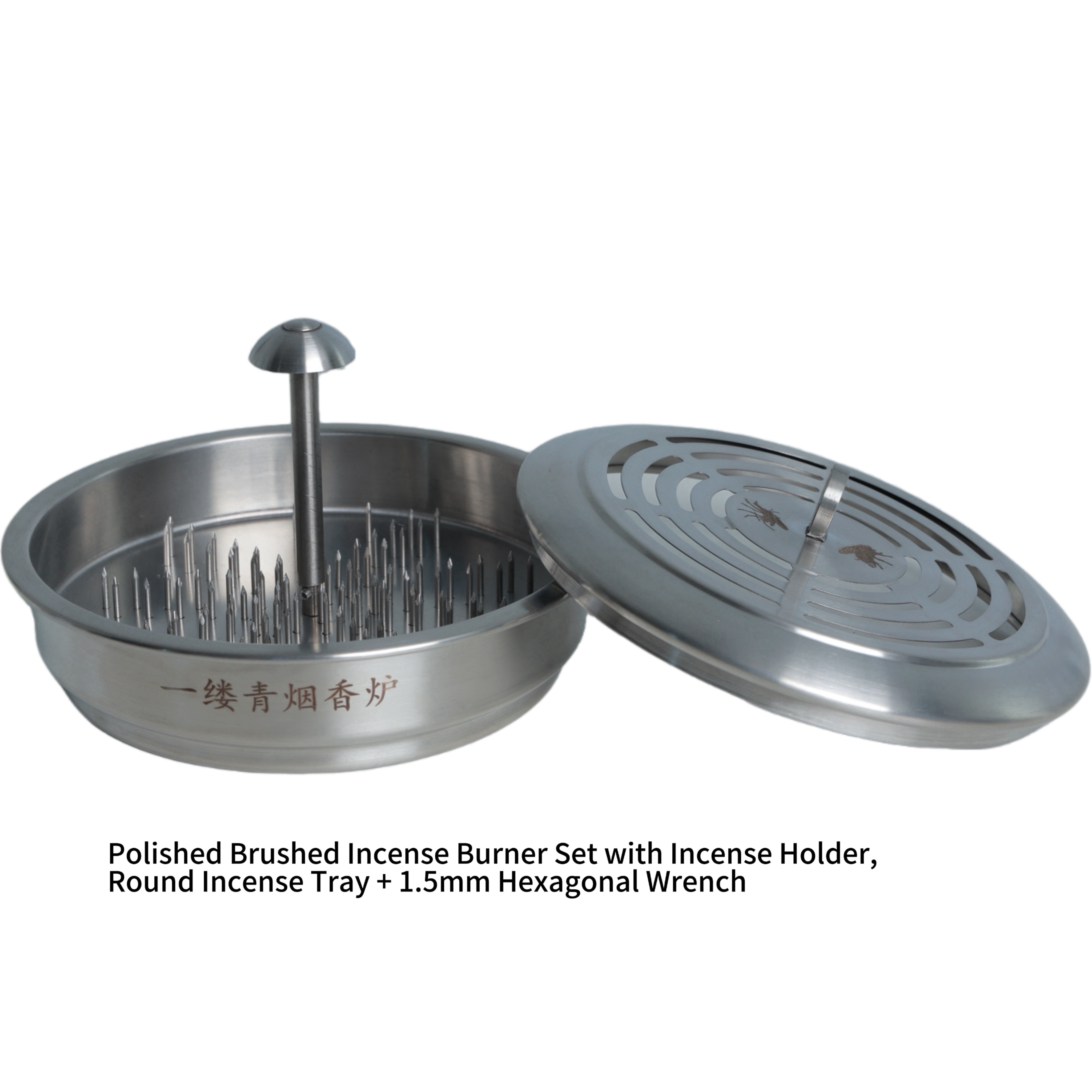 304 Stainless Steel Solid Burner, Matte / Black Coated / Polished Brushed Surface, Multiple Sizes