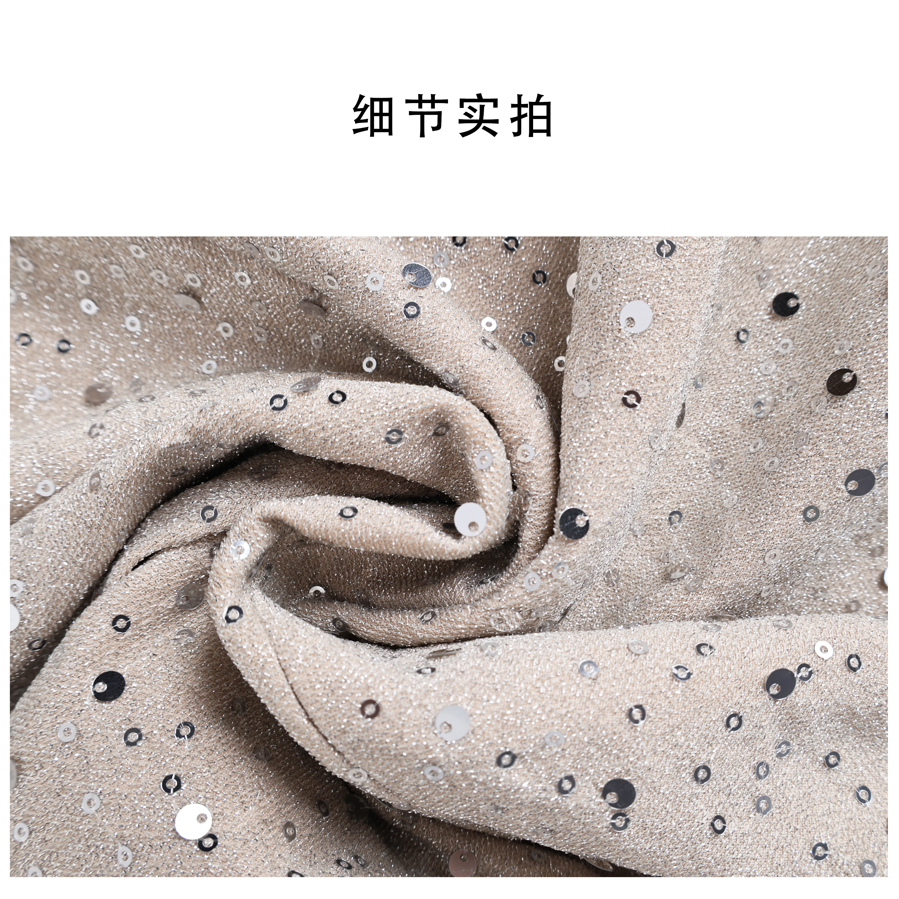 MieleKohler C129 淺杏滿鑽無袖拼接百褶長連身裙女 閃片上半身網紗垂擺 宴會約會生日派對氣質修身連身裙 MKBC811083