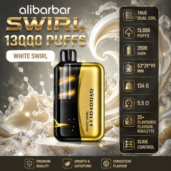 White-Swirl  ALIBARBAR SWIRL 13000