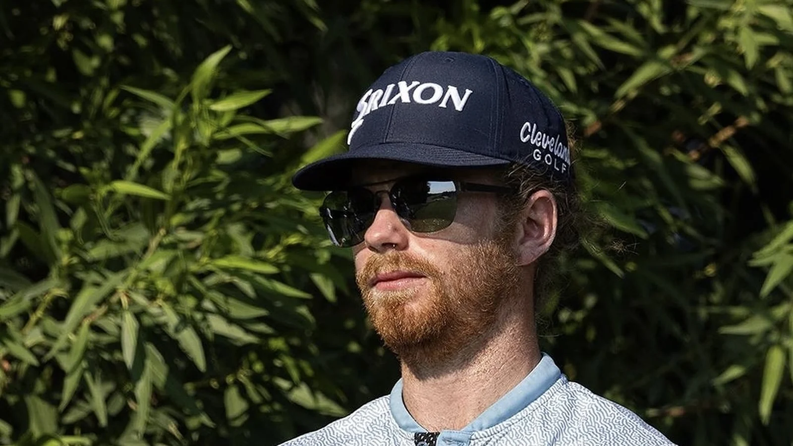 Kieran Vincent wearing USWING sunglasses during professional tournament play
