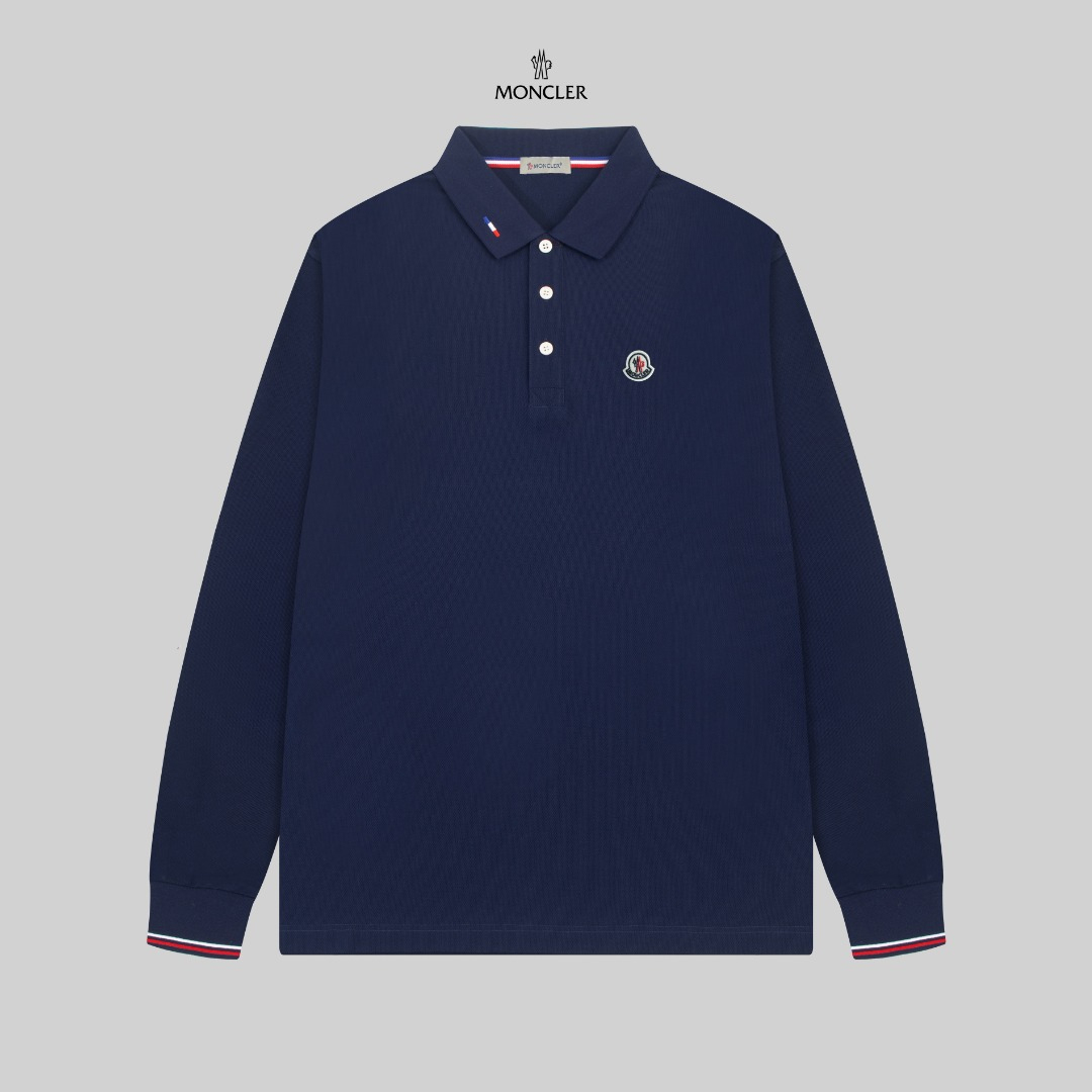 【MONCLER】長袖 ポロシャツ