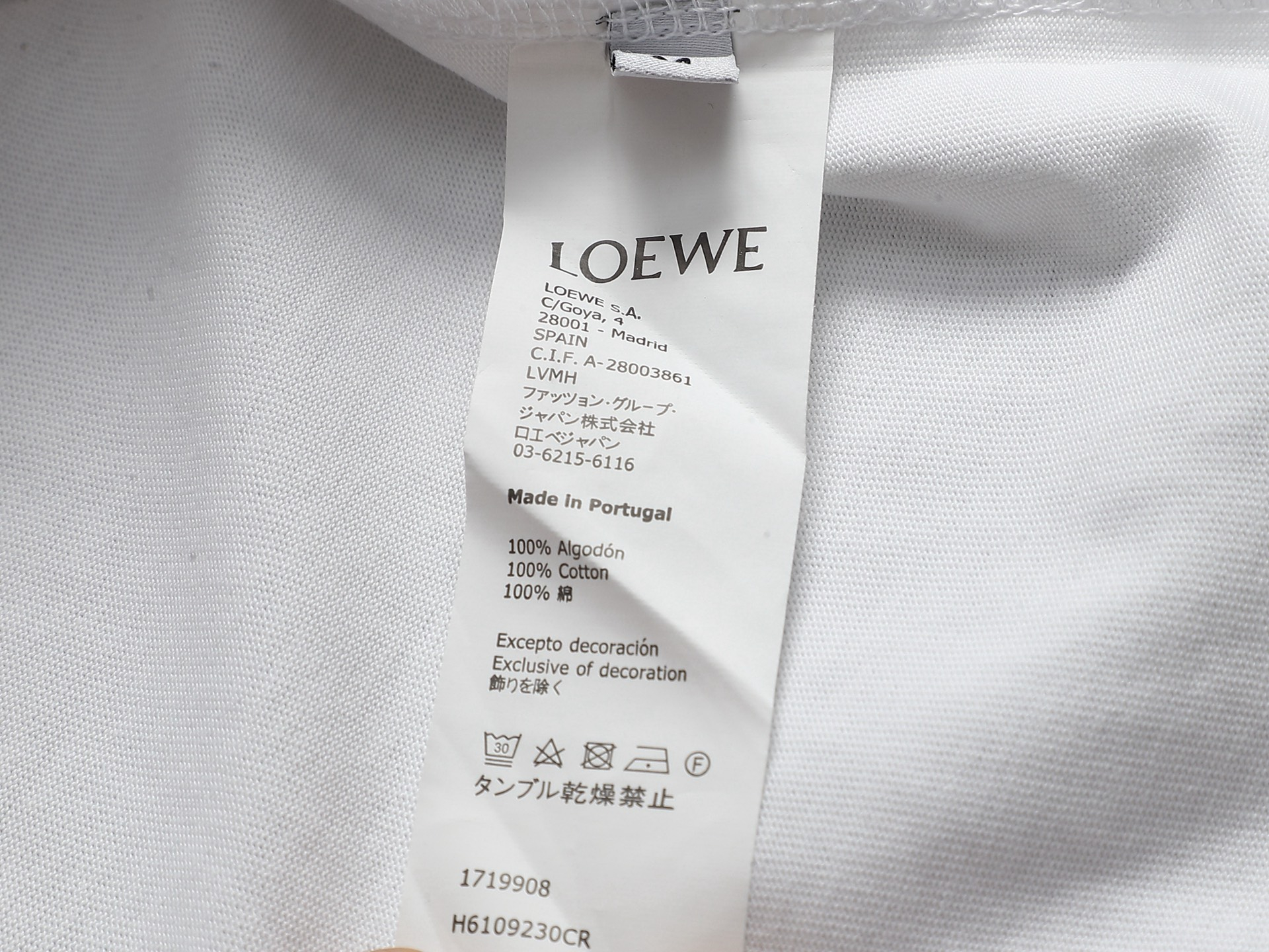 【LOEWE】刺繍長袖 T シャツ