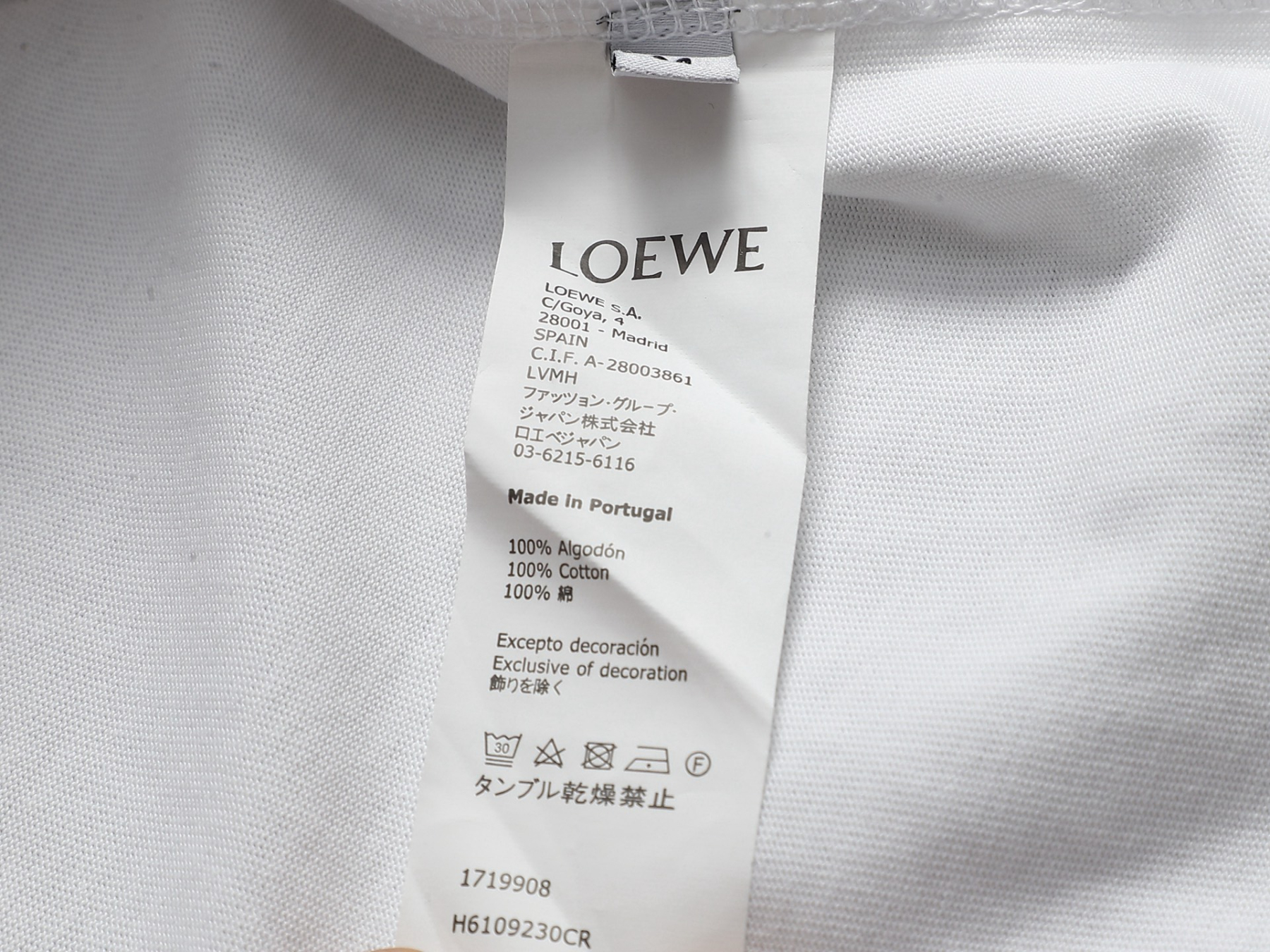 【LOEWE】刺繍長袖 T シャツ