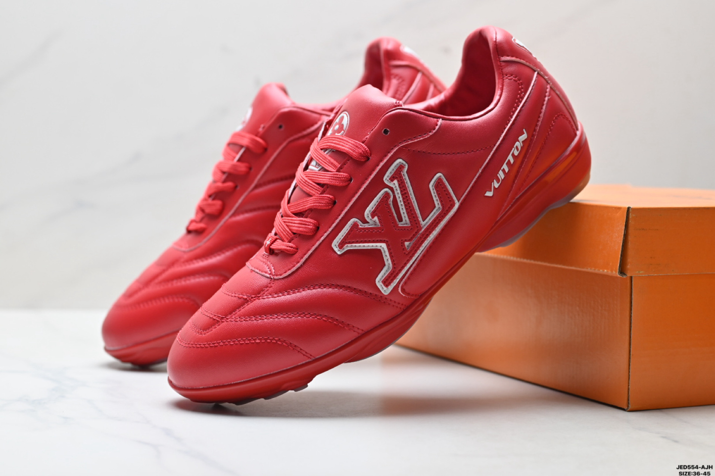 LOUIS VUITTON ルイ・ヴィトン  FOOTPRINT SOCCER スニーカー カーフレザー 