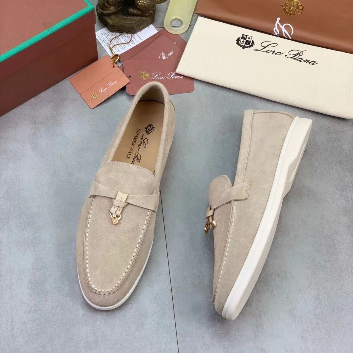 LORO PIANA♦ ウォーク スウェード ローファー