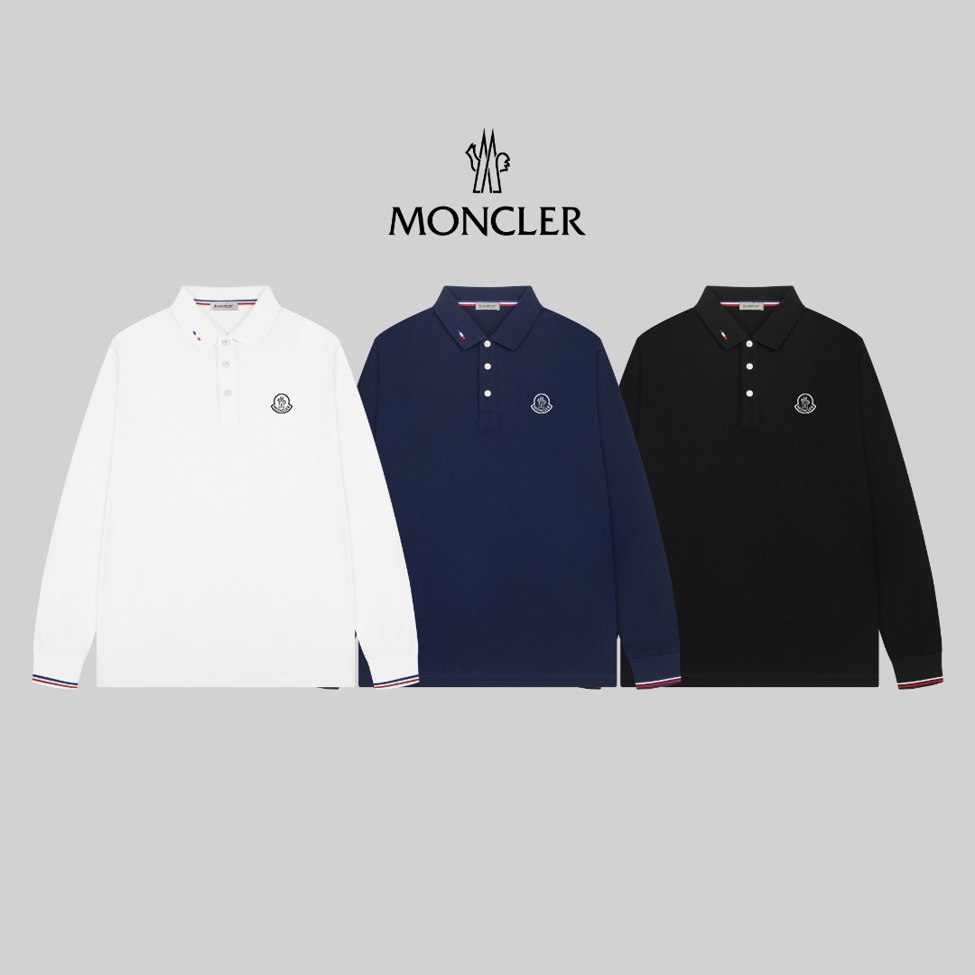 【MONCLER】長袖 ポロシャツ