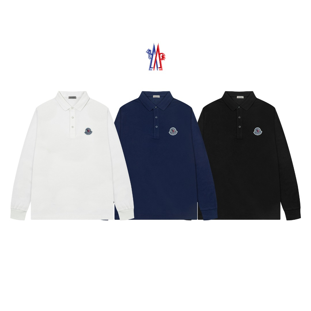 【MONCLER】長袖 ポロシャツ