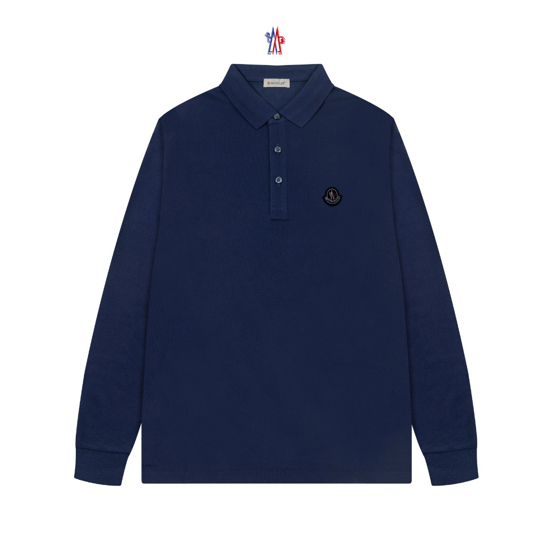 【MONCLER】長袖 ポロシャツ