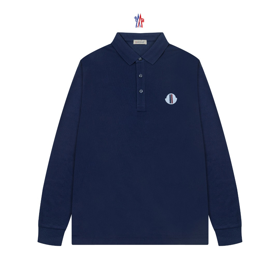 【MONCLER】長袖 ポロシャツ