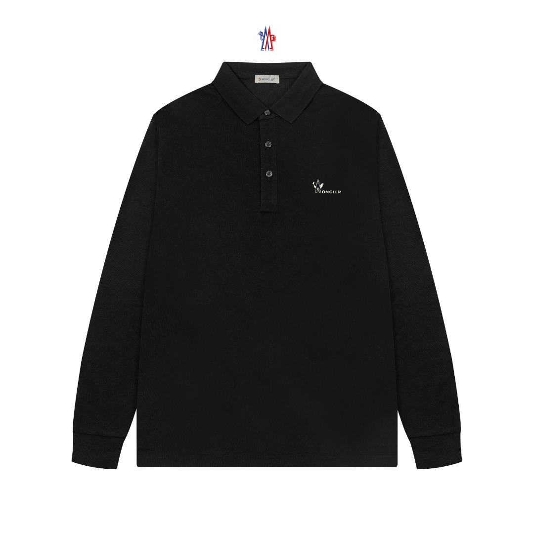 【MONCLER】長袖 ポロシャツ