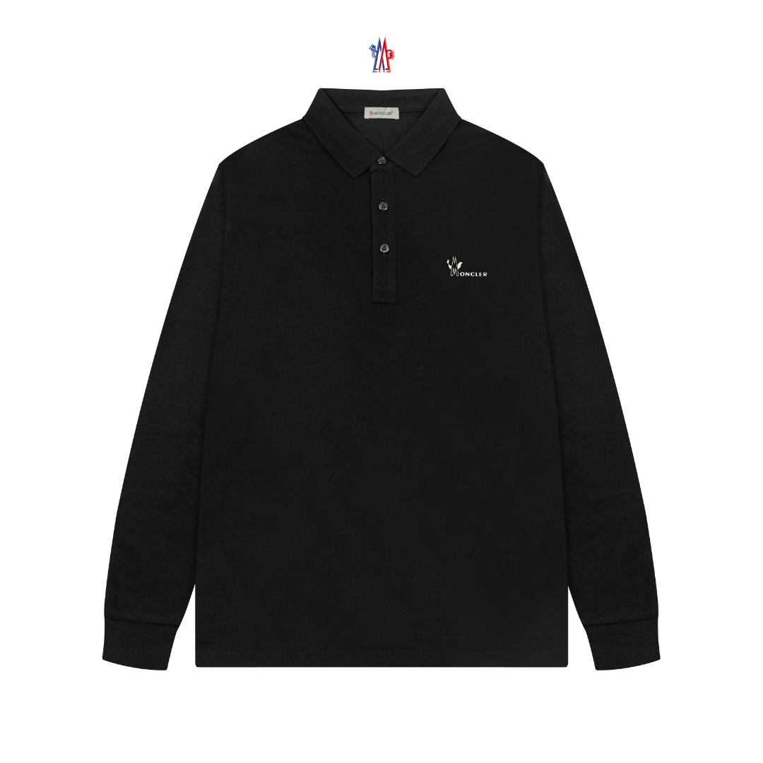 【MONCLER】長袖 ポロシャツ