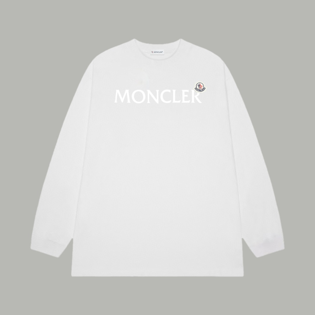 【MONCLER】プリント長袖 T シャツ
