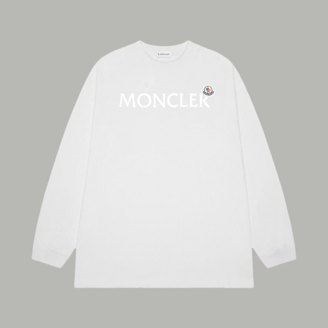 【MONCLER】プリント長袖 T シャツ