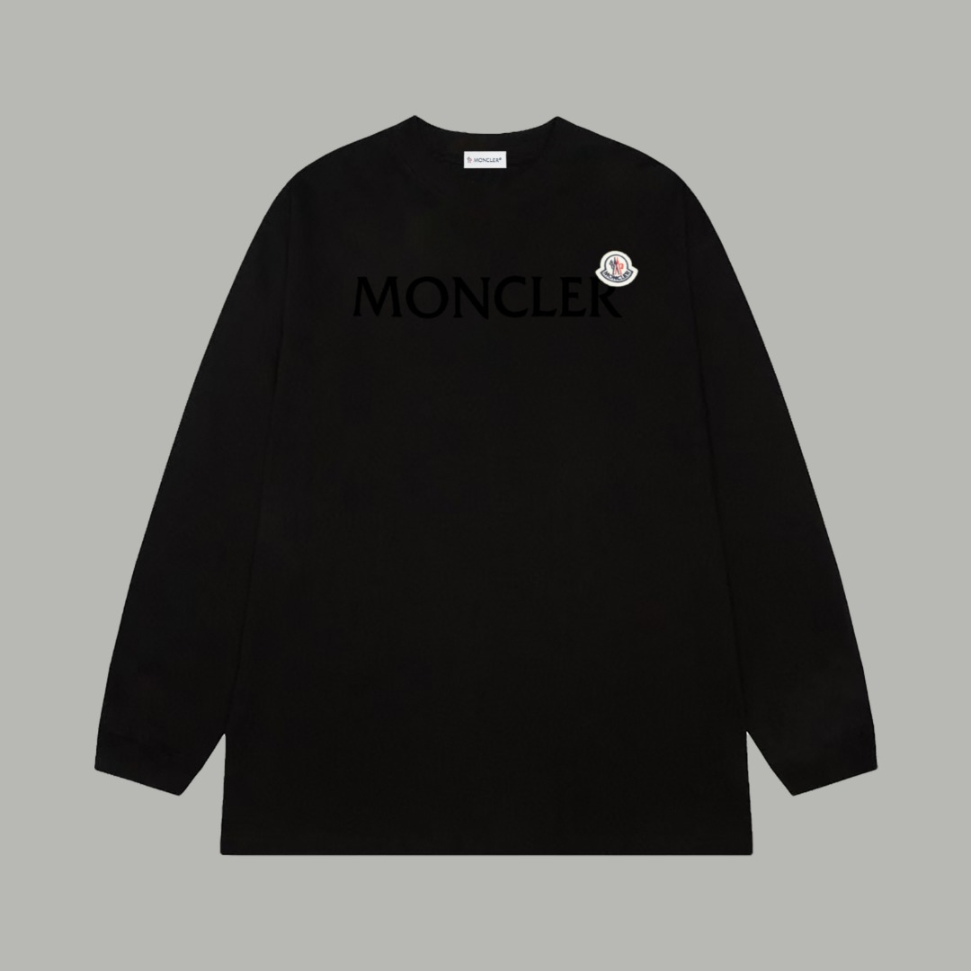 【MONCLER】プリント長袖 T シャツ