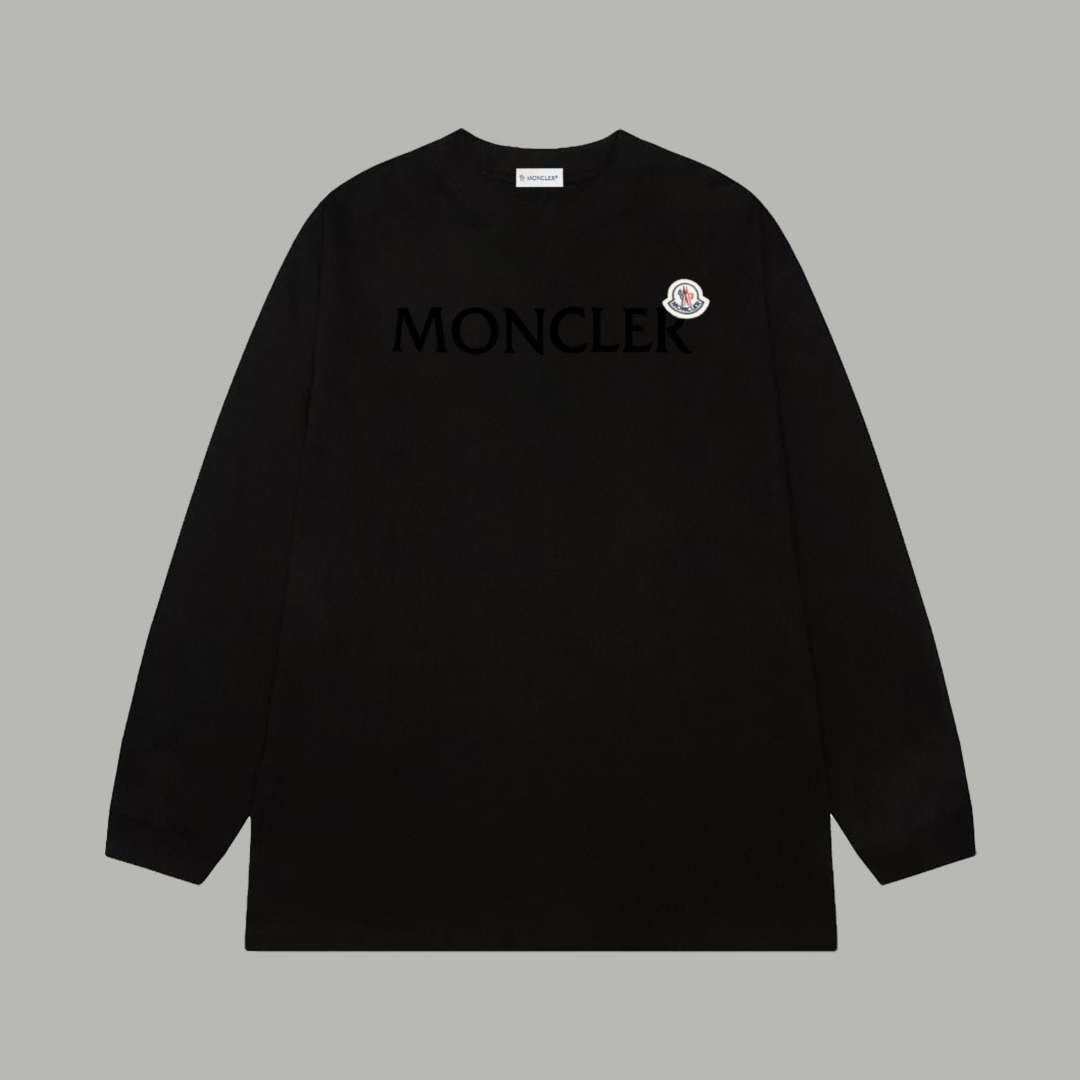 【MONCLER】プリント長袖 T シャツ