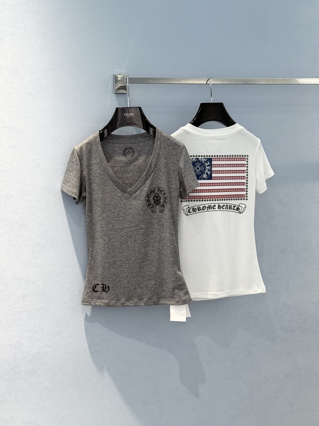 【CHROME HEARTS】レディース V ネック 半袖