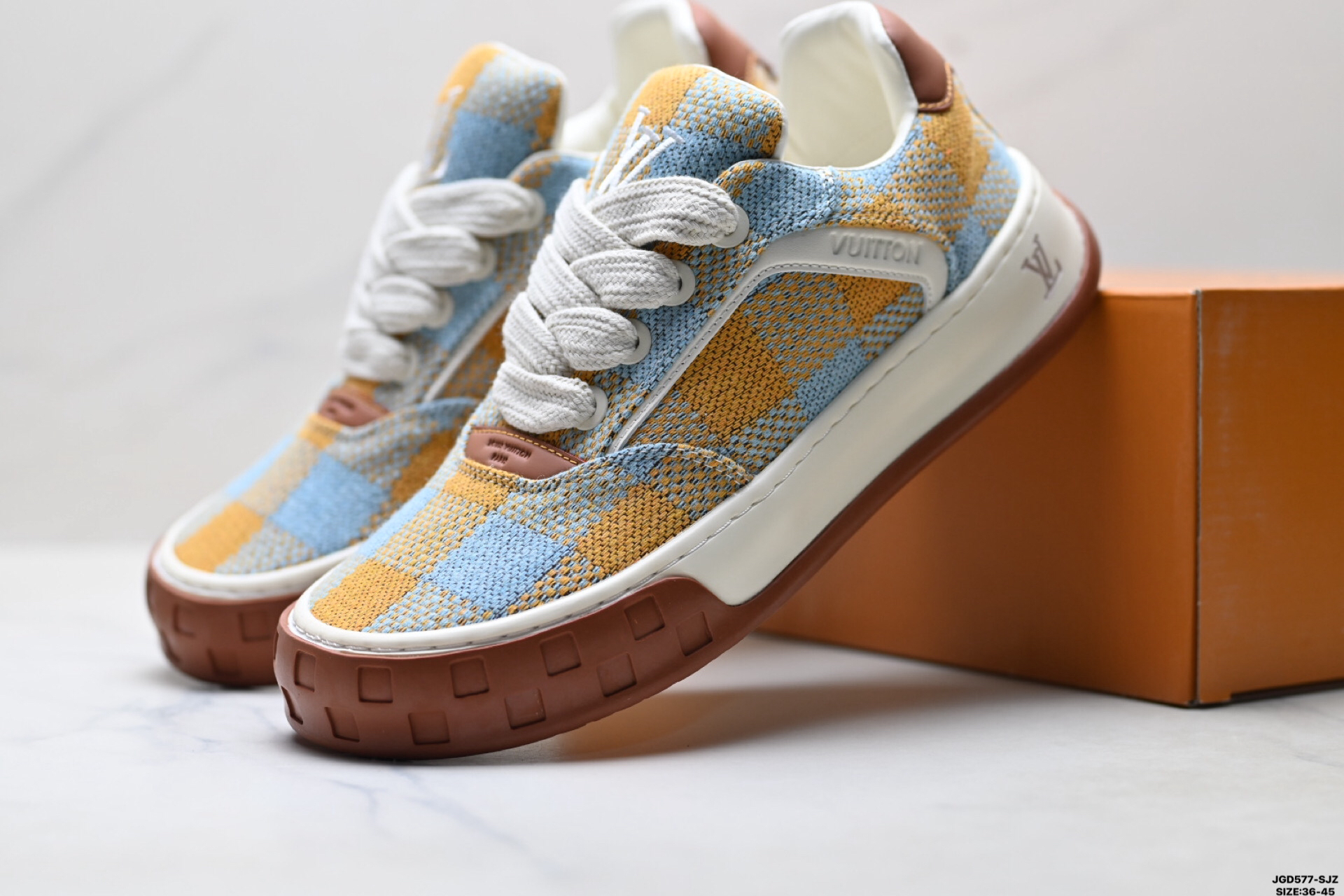 Louis Vuitton Tilted ダミエ織り生地 ローカットスニーカー 