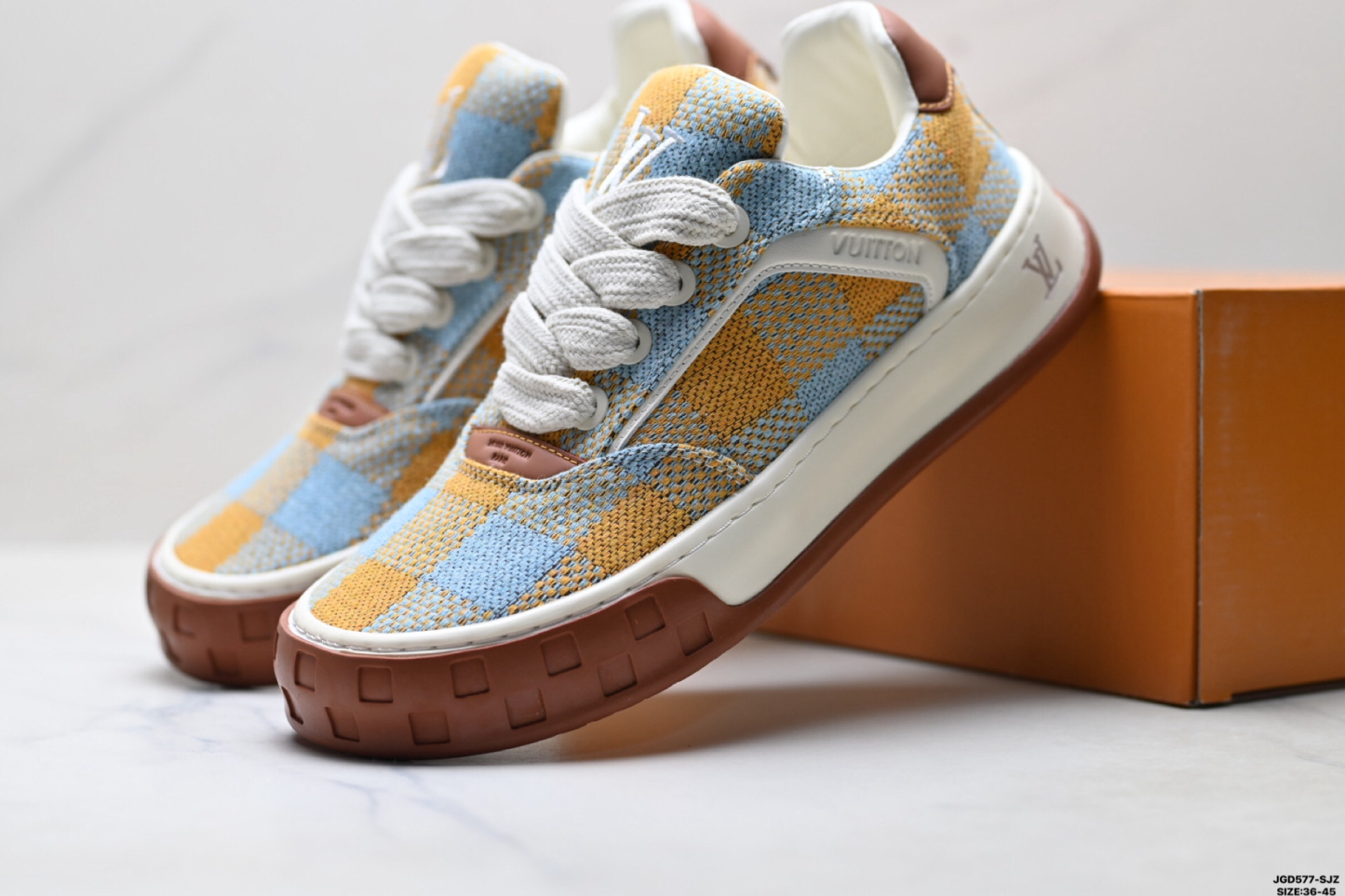 Louis Vuitton Tilted ダミエ織り生地 ローカットスニーカー 