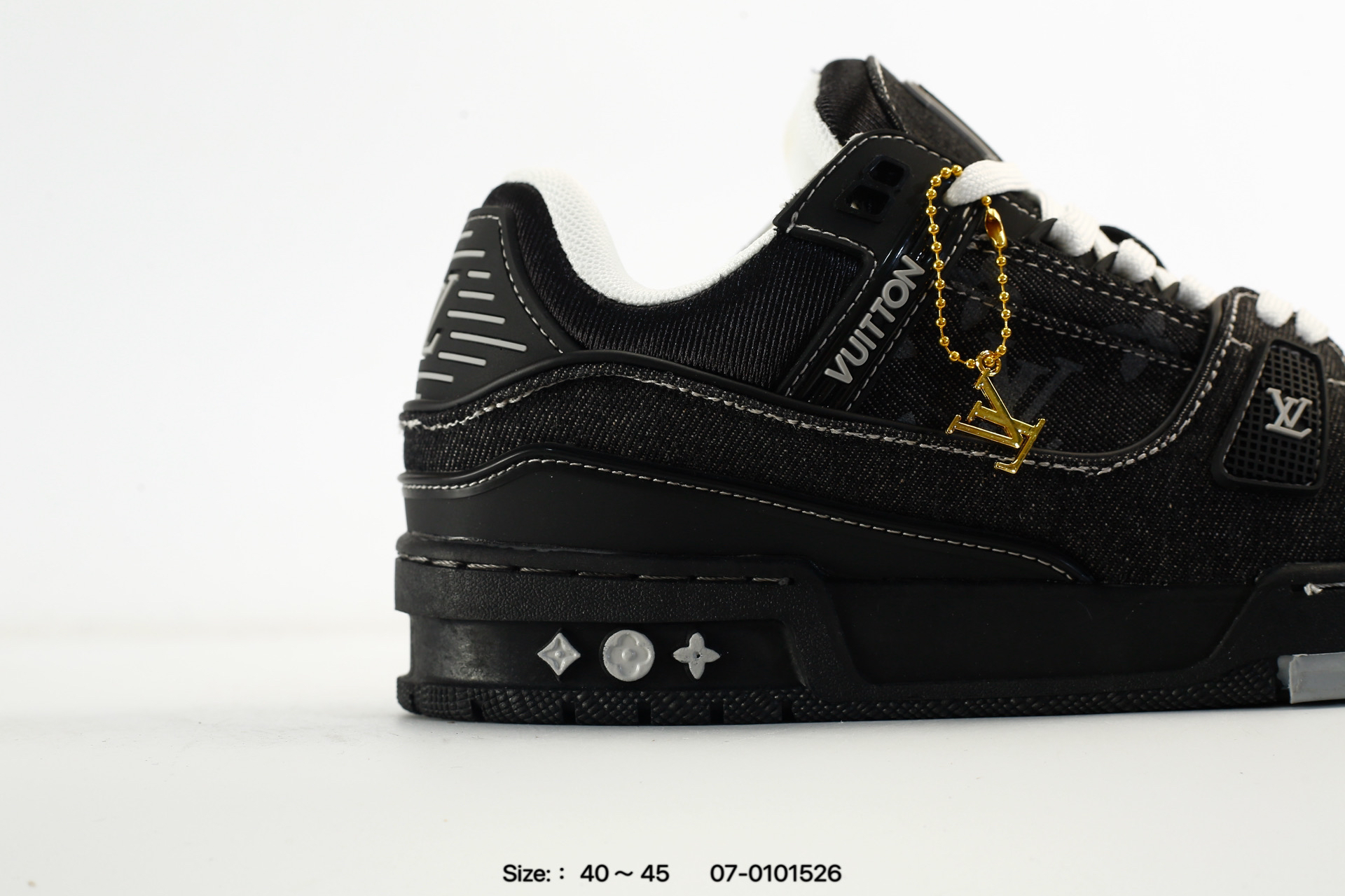 Louis Vuitton Trainer Sneaker スニーカー ブラックデニム