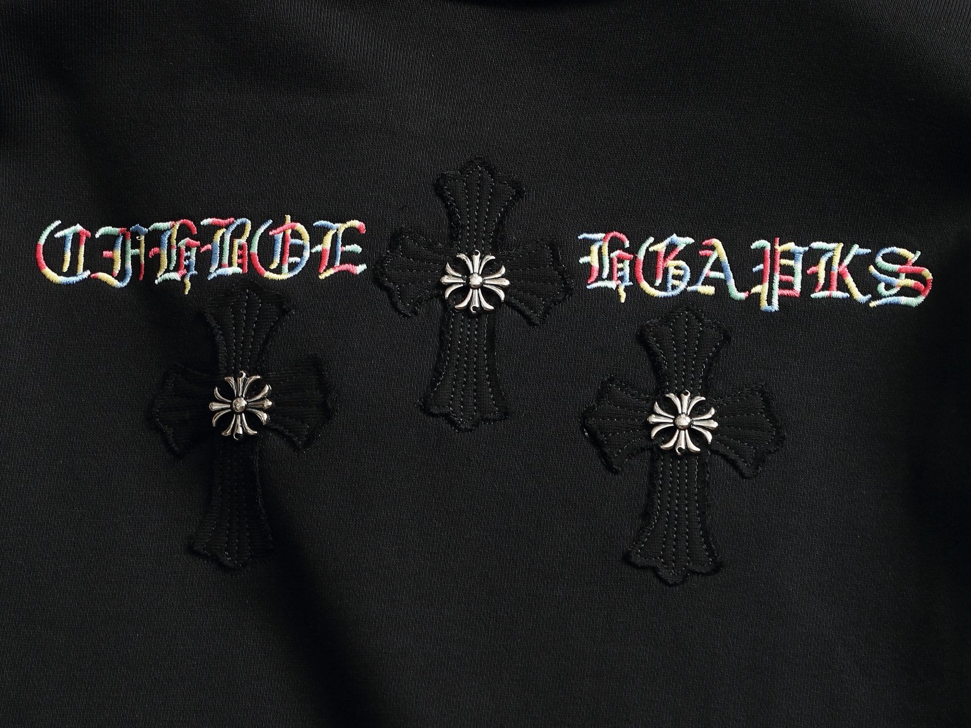 【CHROME HEARTS】刺繍長袖 T シャツ